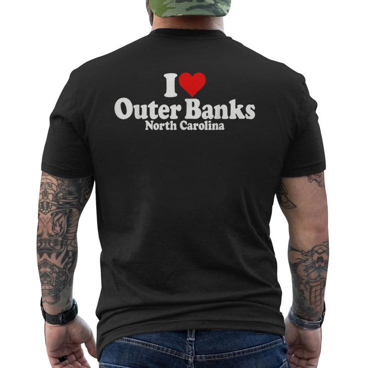 I Love Heart The Outer Banks North Carolina Obx T-Shirt mit Rückendruck