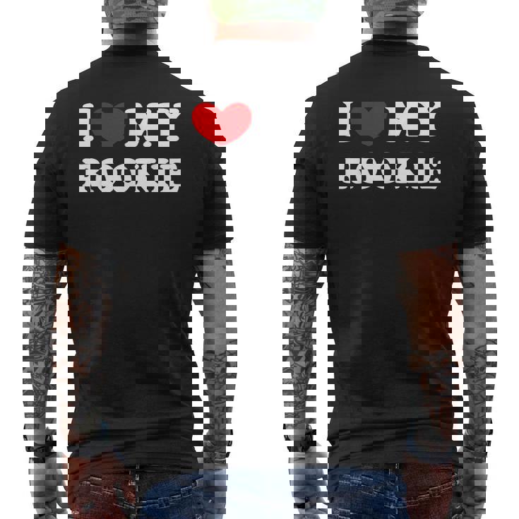 I Love My Rookie Ich Liebe Meinen Rookie T-Shirt mit Rückendruck