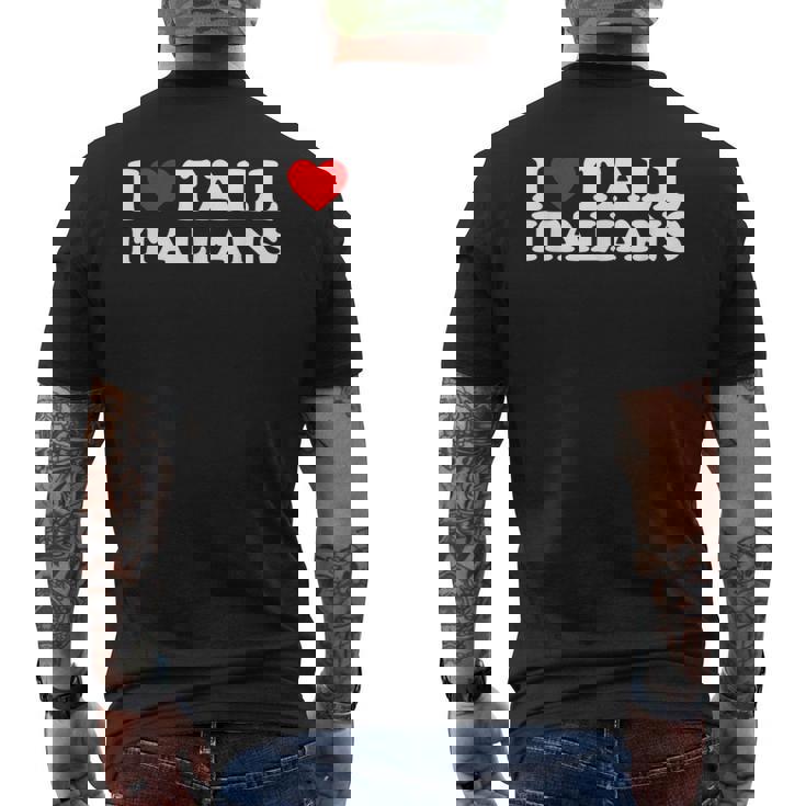 I Love Tall Italians Camiseta Hombre Estampado Espalda