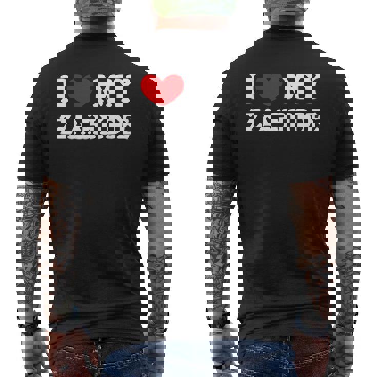 I Love My Zahide Ich Liebe Meinen Zahide T-Shirt mit Rückendruck