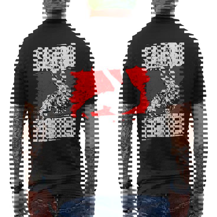 Luchador De Sambo Formación Artes Marciales Cazas Camiseta Hombre Estampado Espalda