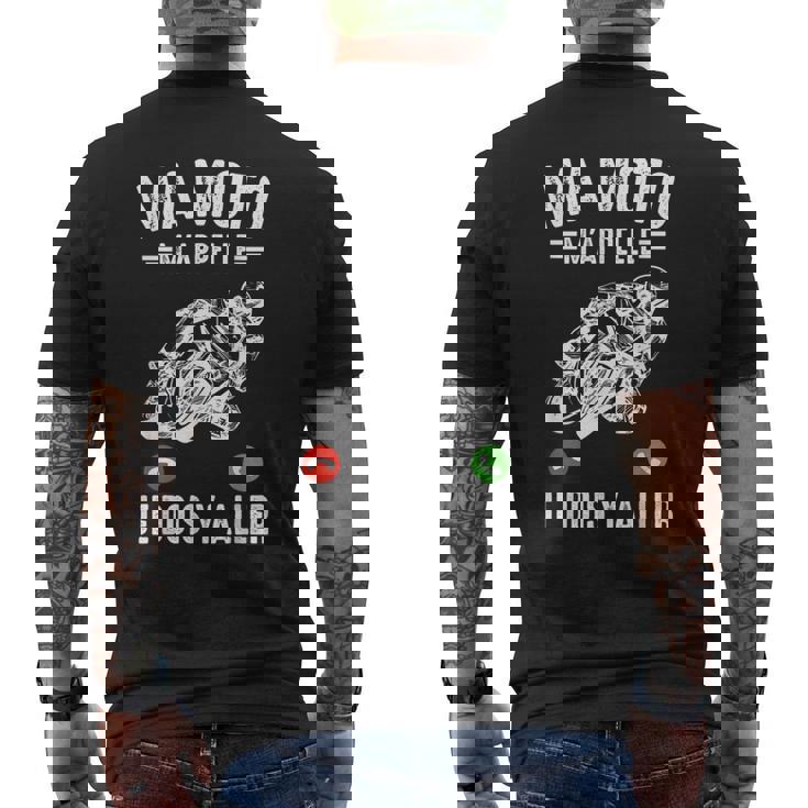 Ma Moto M'appelle Moto Gp Courses Motos Motard Humour T-shirt imprimé au dos