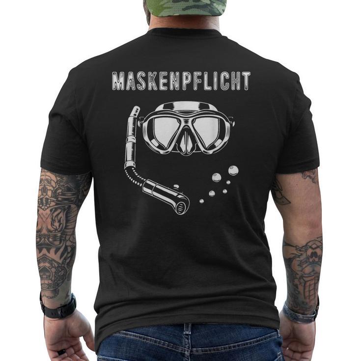 Mask Requirement Diving Mask Diving Diving Goggles T-Shirt mit Rückendruck