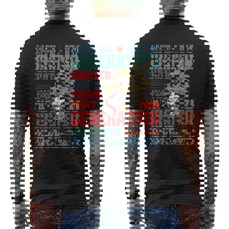 I May Be Old But My Generation Saw All The Cool Bands Camiseta Hombre Estampado Espalda