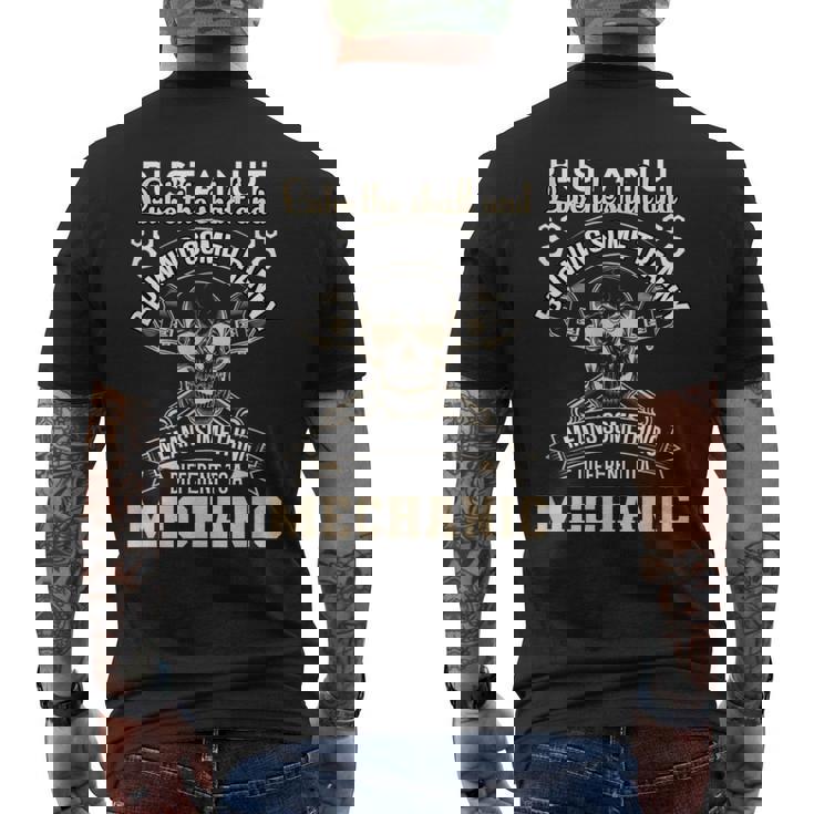 Mechanic Bust A Nut Lube The Shaft & Blowing Some Tranny Men's Back Print T-Shirt