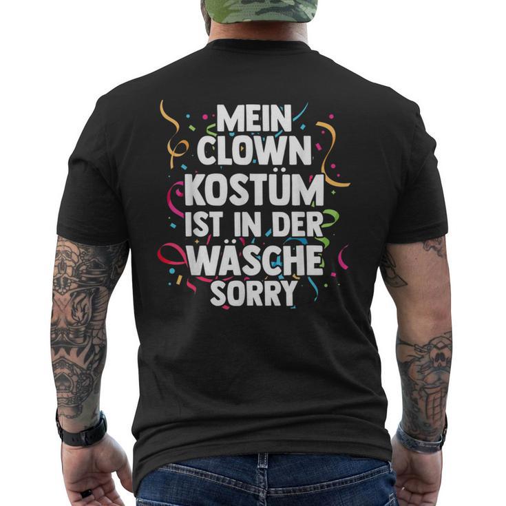 Mein Clown Kostüm Ist In Der Wäsche Carnival T-Shirt mit Rückendruck