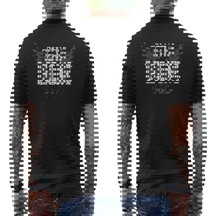Membre De La Famille Fier De L'équipe Leone T-shirt imprimé au dos