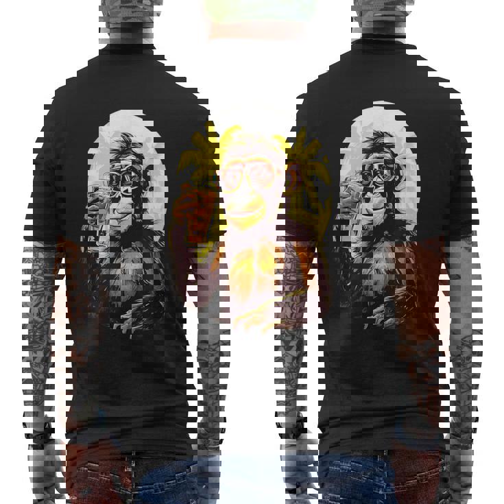 Mono Bebiendo Cerveza Bebedor De Cerveza Divertido Gorila Borracho Sim Camiseta Hombre Estampado Espalda