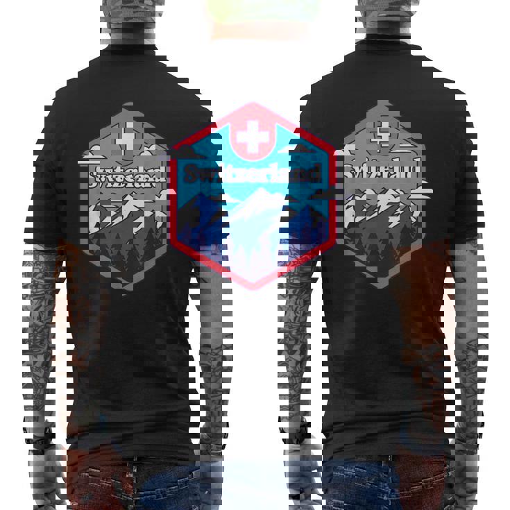 Montagnes Suisses Etacances Suisse T-shirt imprimé au dos