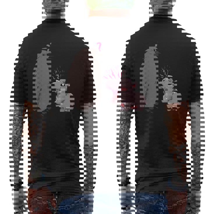 Moo Deng Y Pesto Moo Deng El Hipopótamo Y Pesto El Pingüino Camiseta Hombre Estampado Espalda