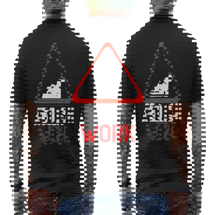 Movimiento Antitrabajo Abolir Trabajo Anti Trabajo Camiseta Hombre Estampado Espalda