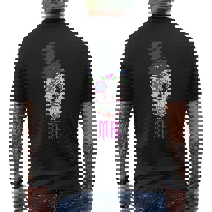 Mr Sugar Intage Avec Tête De Mort Dia De Los Muertos T-shirt imprimé au dos