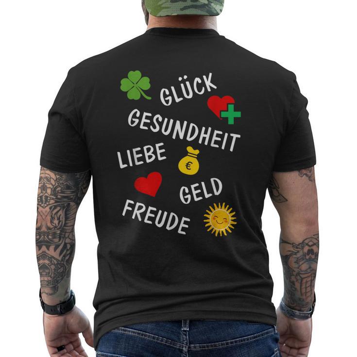 New Year's Eve Birthday New Year Outfit Wishes Lucky Charm T-Shirt mit Rückendruck