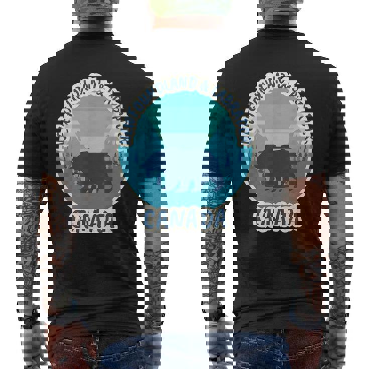 Newfoundland And Labrador Canada Men's Back Print T-Shirt