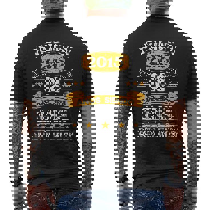 Niños 8 Años Cumpleaños Regalo Niño Hecho En 2015 Hecho En 2015 Camiseta Hombre Estampado Espalda