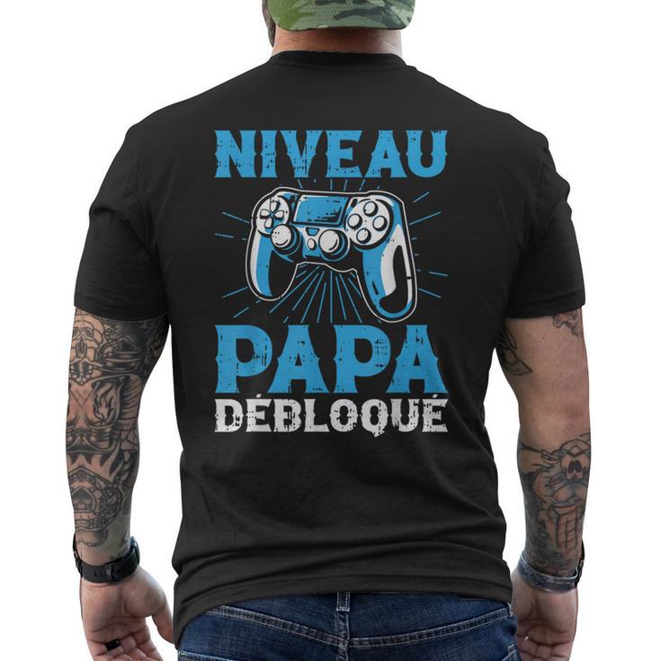 Niveau Papa Débloqué Console Fête Des Pères Homme Cadeau T-shirt imprimé au dos