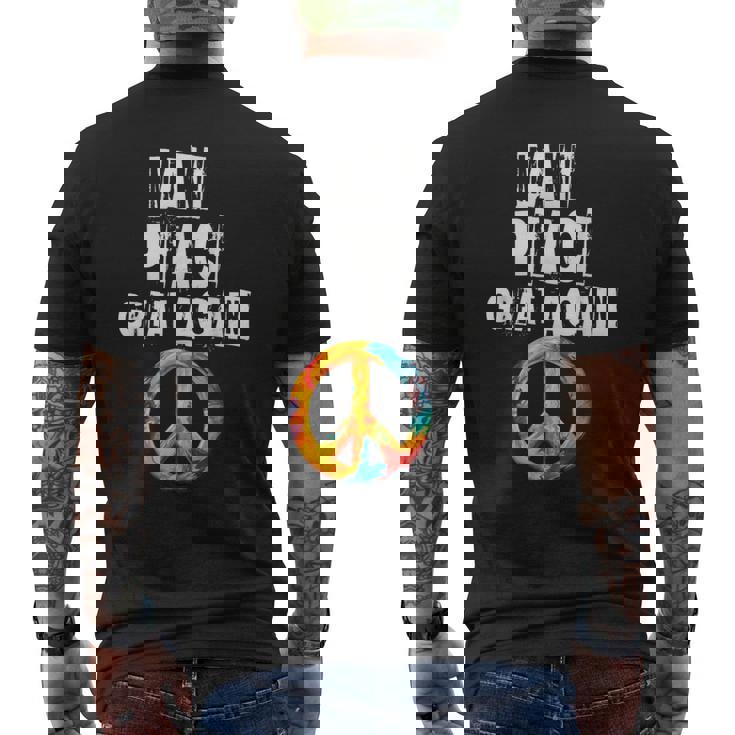 No A La Guerra Hacer Que La Pazuelva A Ser Grande No A Camiseta Hombre Estampado Espalda