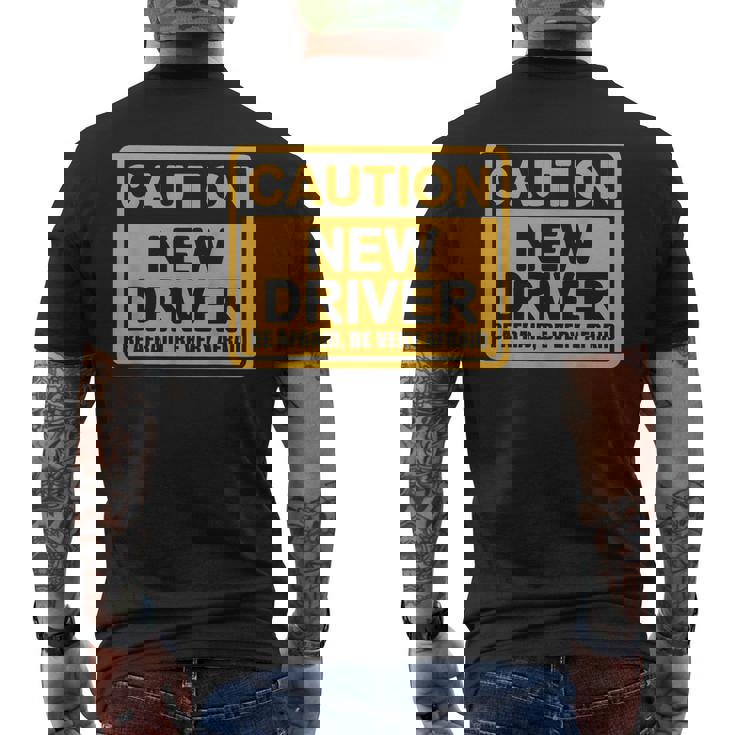 Nuevo Conductor Divertido Precaución Be Afraid Nuevo Conductor Regalo Camiseta Hombre Estampado Espalda
