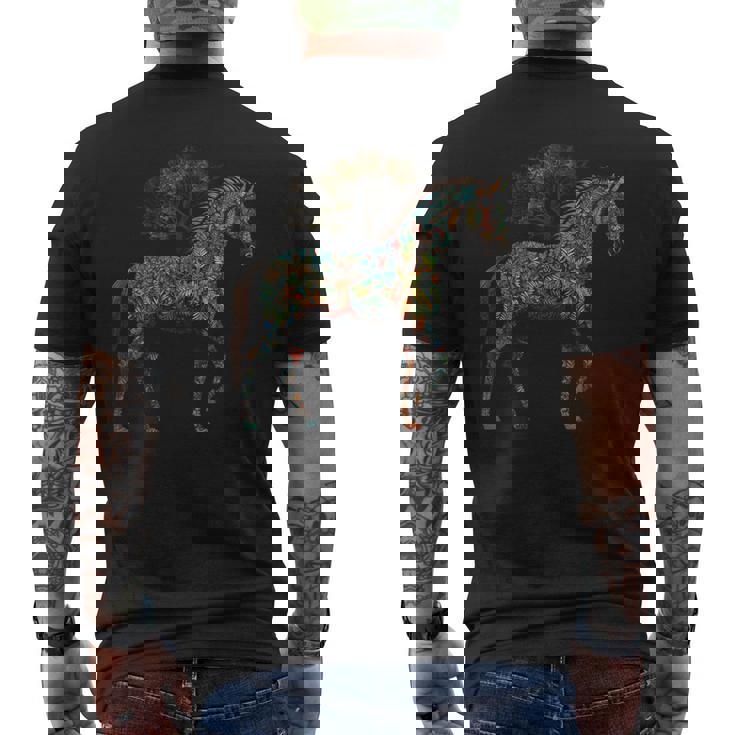 Obra De Arte De Caballo Diseño De Caballo Equitación Animales Caballo Camiseta Hombre Estampado Espalda