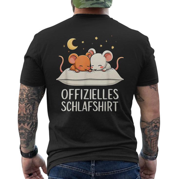 Official Sleep Mouse Mice T-Shirt mit Rückendruck