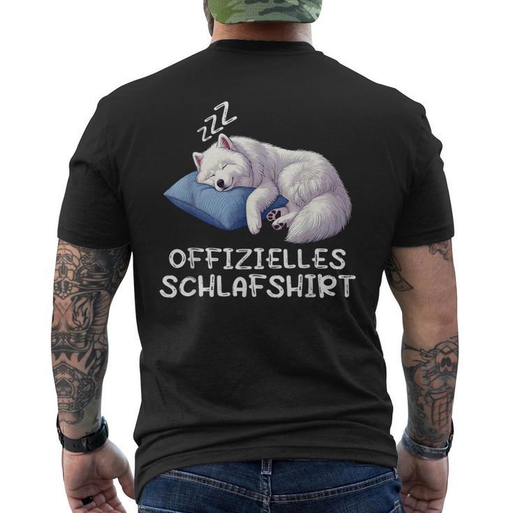 Official Sleep Samoyed Samoyed Samoyed Owner T-Shirt mit Rückendruck