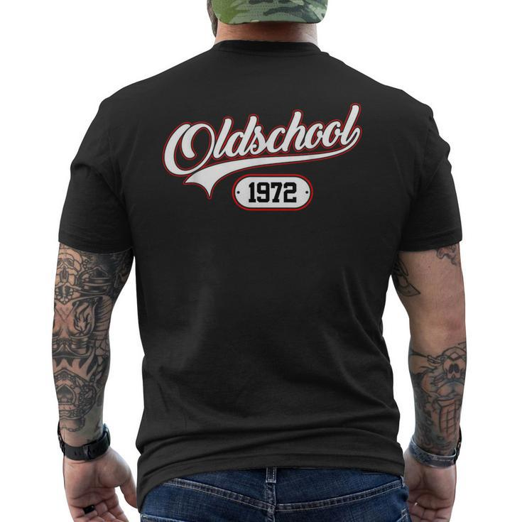 Oldschool 1972Intage Birthday S T-Shirt mit Rückendruck