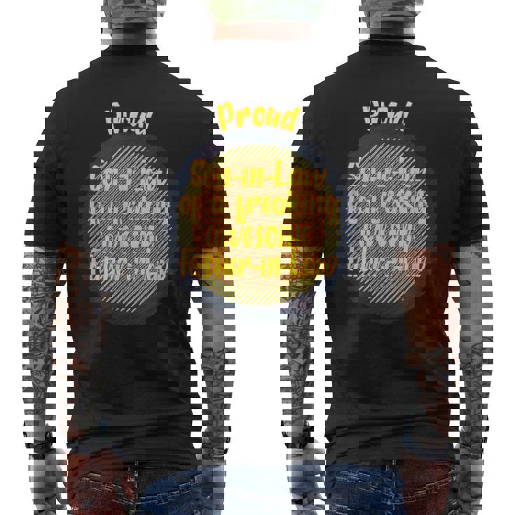 Orgulloso Yerno De Un Suegro Increíble Maldito Camiseta Hombre Estampado Espalda