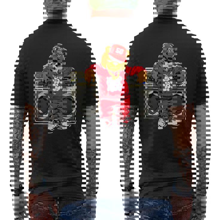 Oso Hip Hop Aniversario Graffiti Boombox De Hip Hop Camiseta Hombre Estampado Espalda