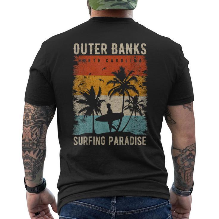 Outer Banks North Carolina Usa Surf S T-Shirt mit Rückendruck