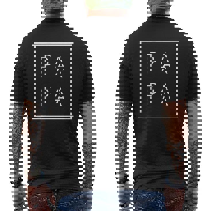 Papa Idea Original Del Día Del Padre Para Hombre Papa Camiseta Hombre Estampado Espalda