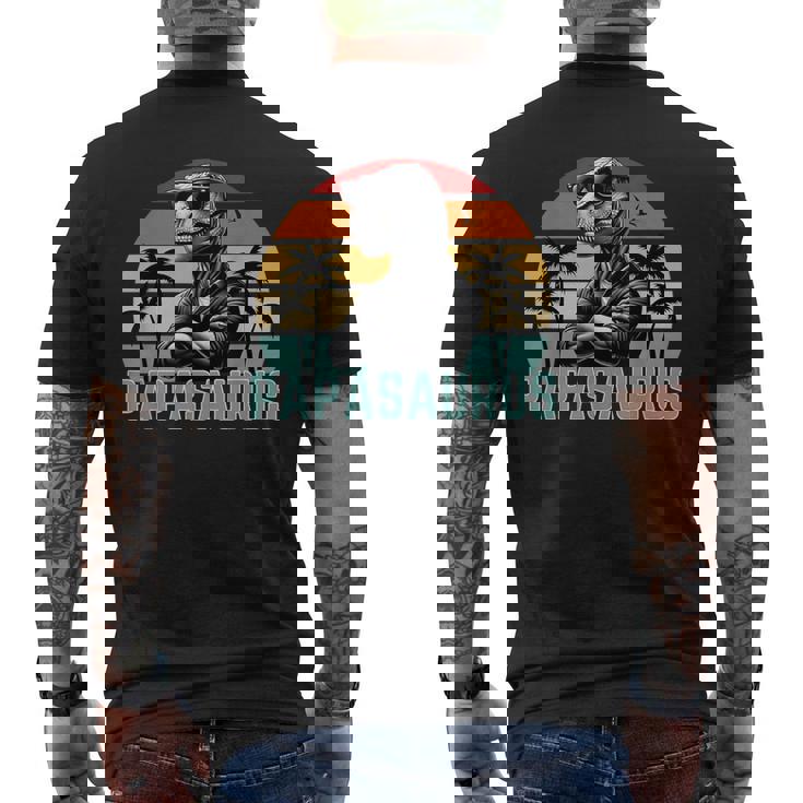 Papasaurus RexRex Dinosaurio Papa Saurus Diseño De Camiseta Hombre Estampado Espalda