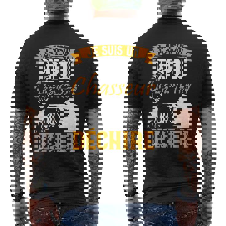 Papou Chasseur Papy Papa Fête Pères Grand-Père La Chasse Fun T-shirt imprimé au dos