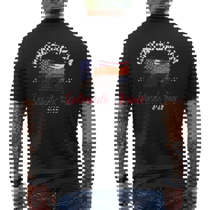 Parque Nacional Del Gran Cañón Del Río Colorado Arizona Camiseta Hombre Estampado Espalda