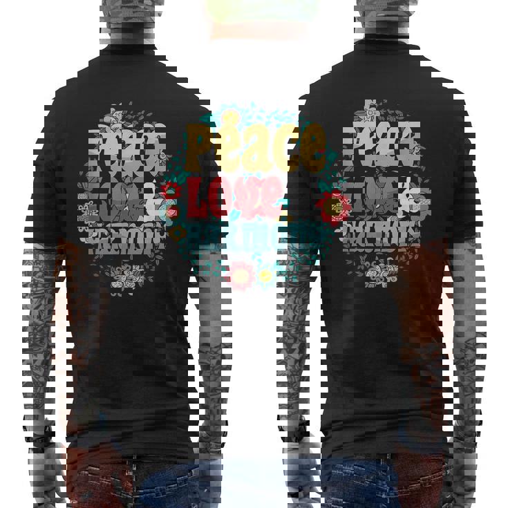 Peace Sign Symbol Love Harmony Kindness Pacifist Freedom Men's Back Print T-Shirt