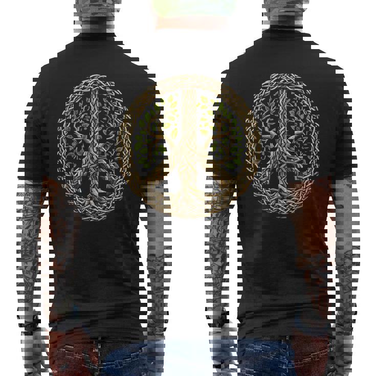 Peace Sign Tree Lover Nature Hippie Men's Back Print T-Shirt