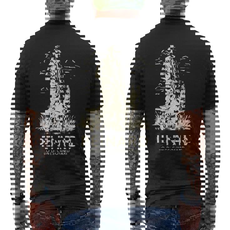 Peinard Loin Des Connards Humour Chasseur Drôle Chasse Homme T-shirt imprimé au dos