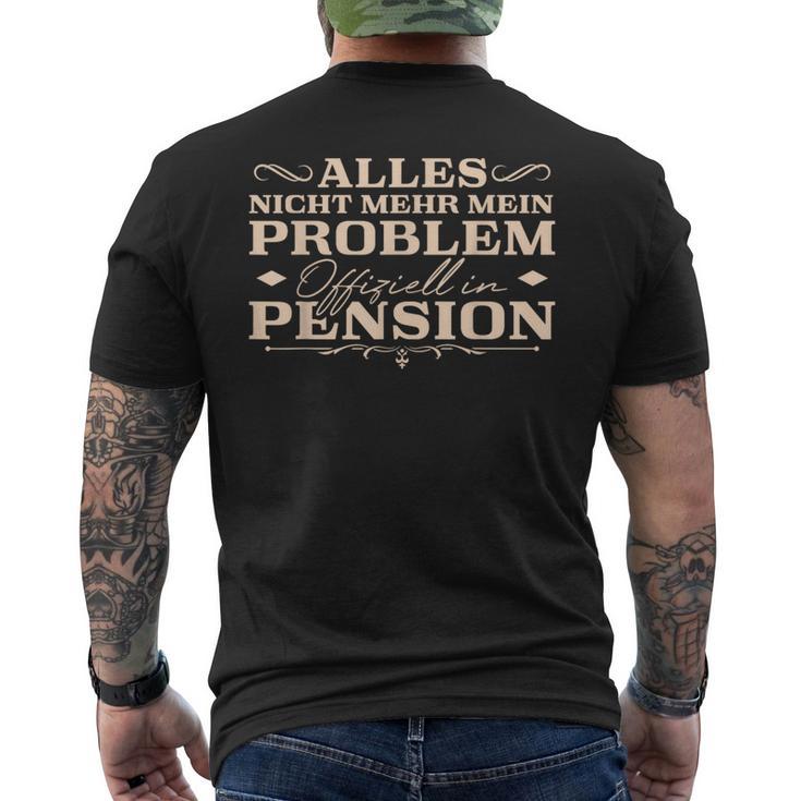 Pension Arbeitskollege Im Ruhestand Pensionär T-Shirt mit Rückendruck