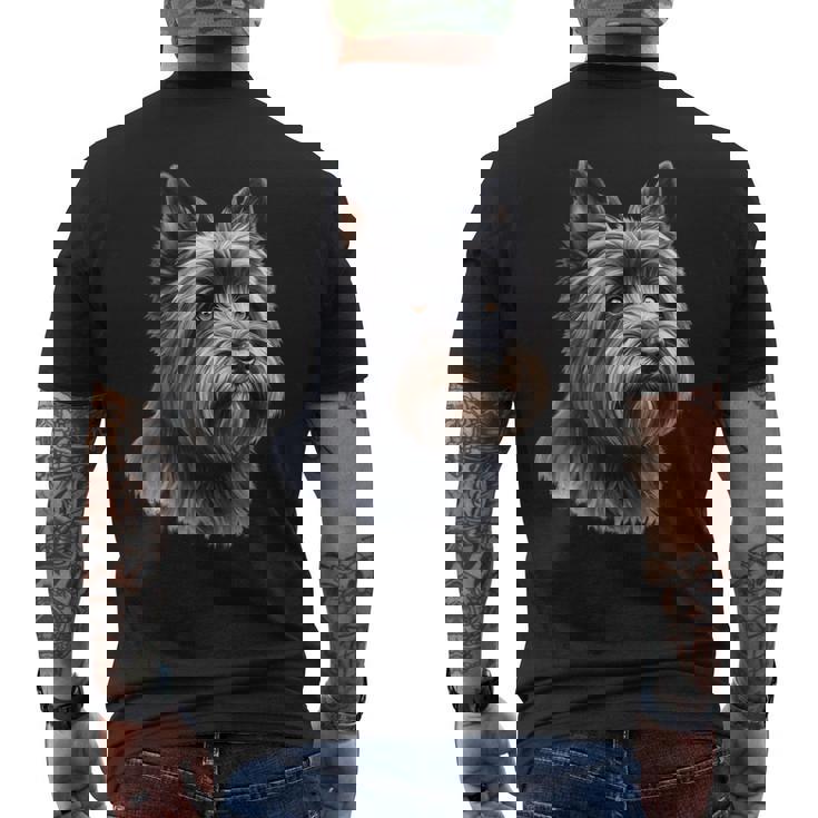 Perro Cairn Terrier Camiseta Hombre Estampado Espalda