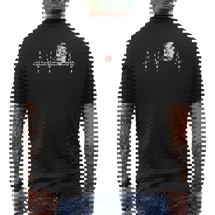 Petanca Heartbeat Petanca Boccia Balls Jugador Camiseta Hombre Estampado Espalda