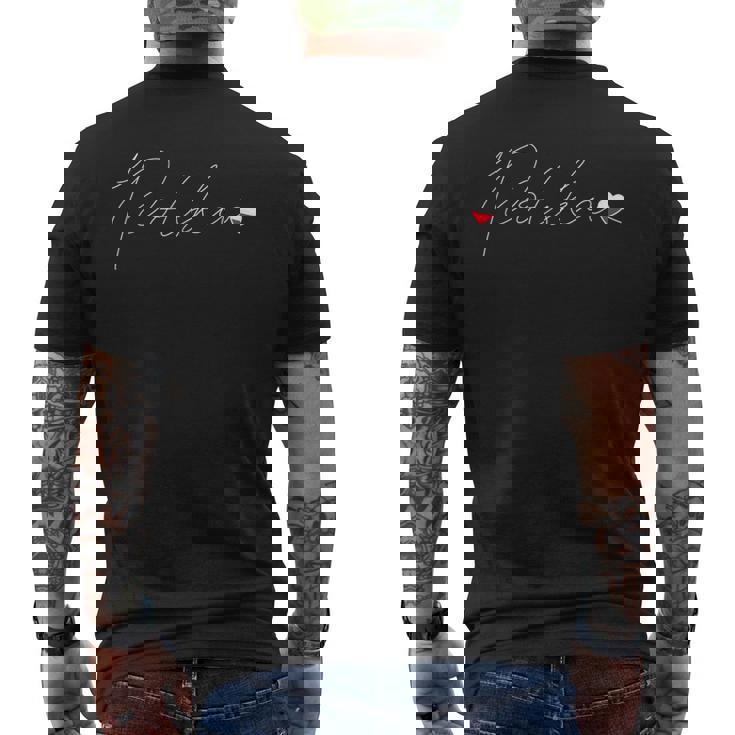 Polska Amor Bandera Polaca Y Corazón En Polonia Camiseta Hombre Estampado Espalda