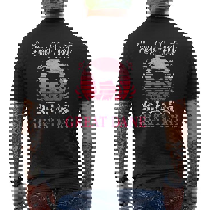 Proud Aunt Of a Great Dane Aunt Men's Back Print T-Shirt