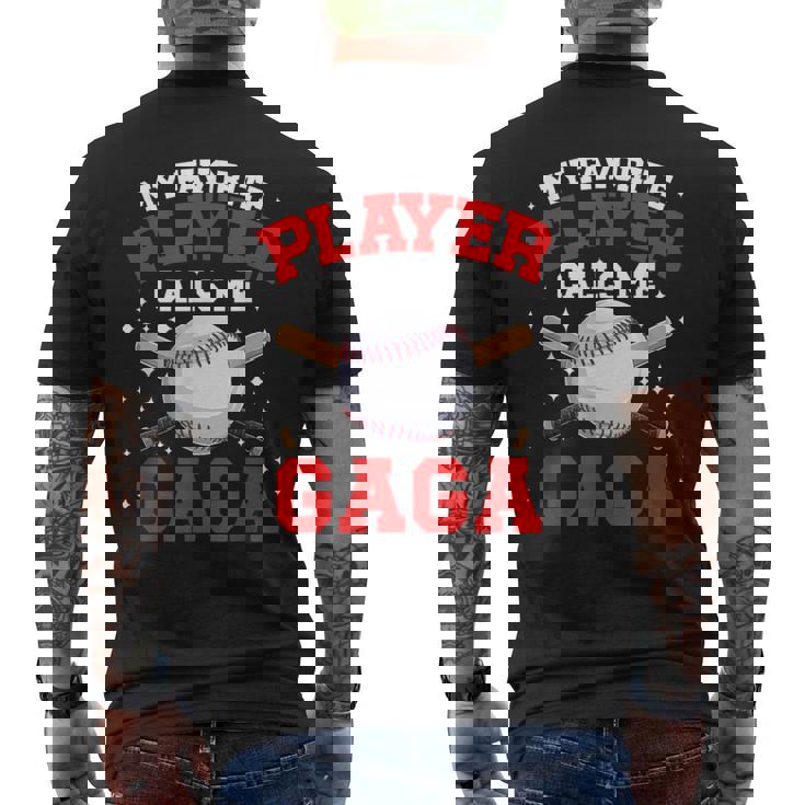 Proud Baseball Gaga Of A Baseball Player Gaga Men's T-shirt Back Print