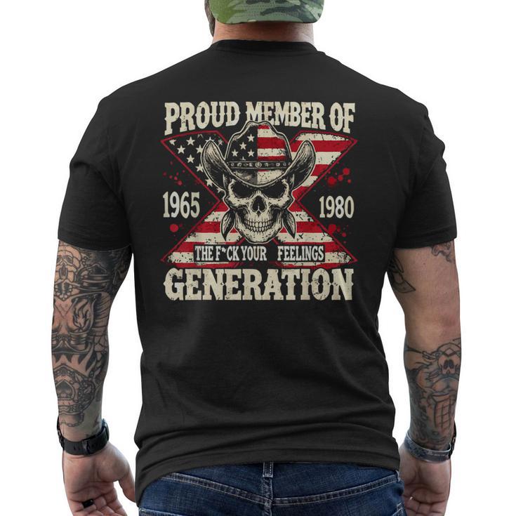 Proud Member Of 1965 1980 Generation T-Shirt mit Rückendruck