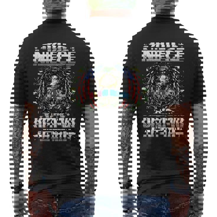 Proud Niece Of A Korean War Veteran Military Vet's Family Men's Back Print T-Shirt