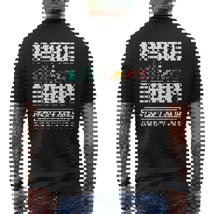 Pt Physical Therapy Assistant Therapist s Asistente De Fisioterapeuta -Adultos Negra Manga Larga Regular Fit One Size S Camiseta Hombre Estampado Espalda