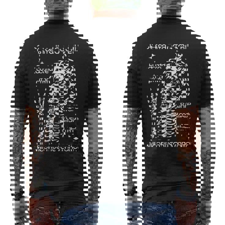 Pt Stated Go To Hell Educated Pt That We Are Already Men's T-shirt Back Print