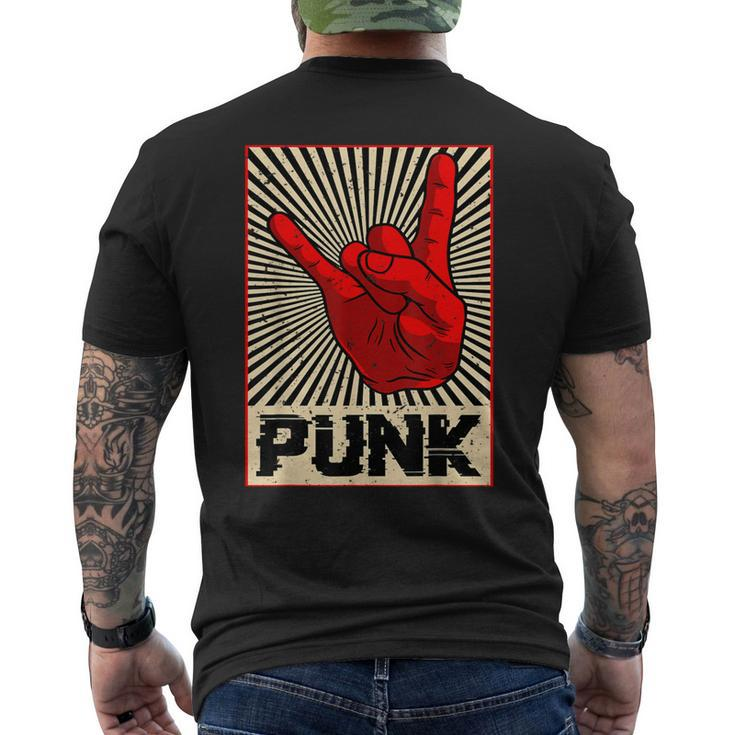 Punk Rock Music Against Nazis Against Right T-Shirt mit Rückendruck