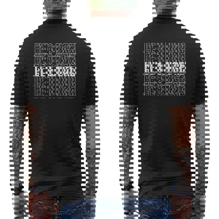 Regalo Desbloqueado De Nivel 18 Para Fiesta De Cumpleaños Número 18 Camiseta Hombre Estampado Espalda
