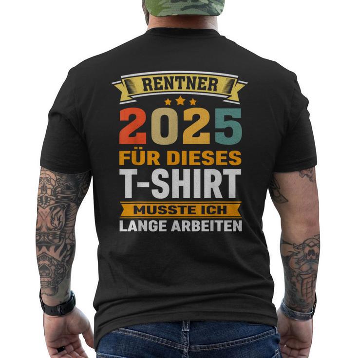 Retirement 2025 Retirement Pension Decoration Retirees 2025 T-Shirt mit Rückendruck