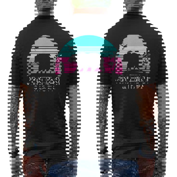 Rétro Calienice Beach Californie Ours T-shirt imprimé au dos